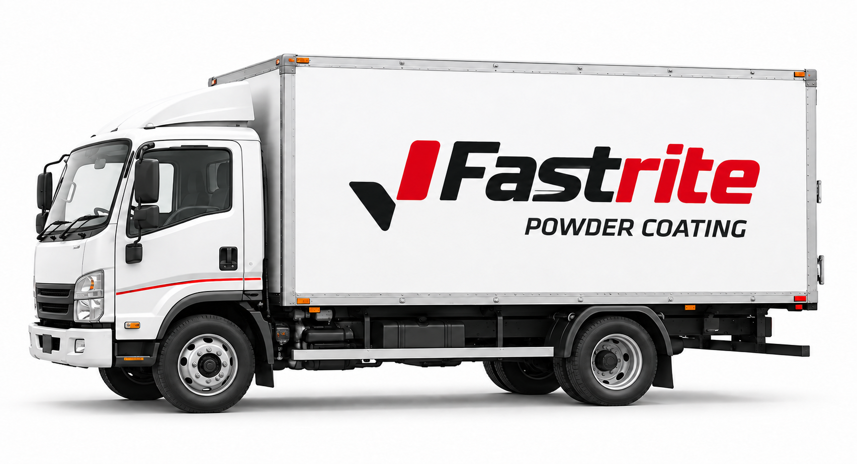 Illustration of a Fastrite four-ton collection and delivery truck